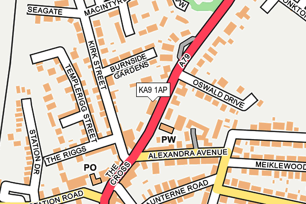 KA9 1AP map - OS OpenMap – Local (Ordnance Survey)