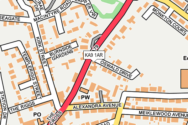 KA9 1AR map - OS OpenMap – Local (Ordnance Survey)