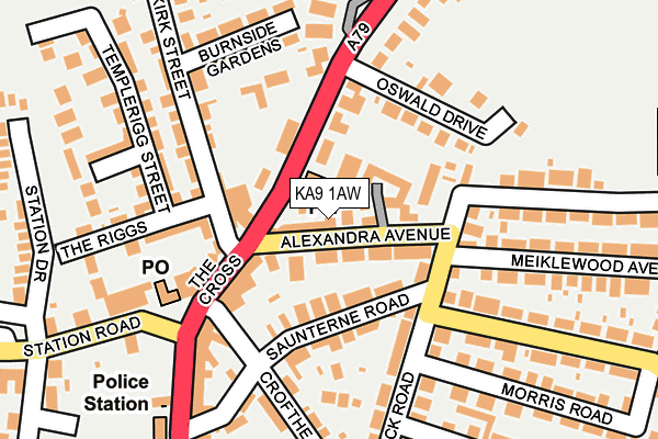 KA9 1AW map - OS OpenMap – Local (Ordnance Survey)