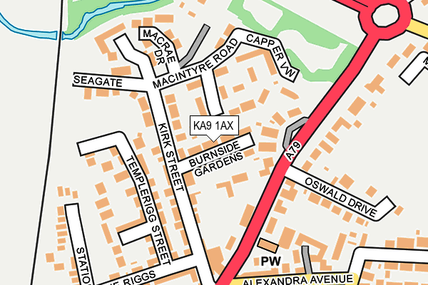 KA9 1AX map - OS OpenMap – Local (Ordnance Survey)