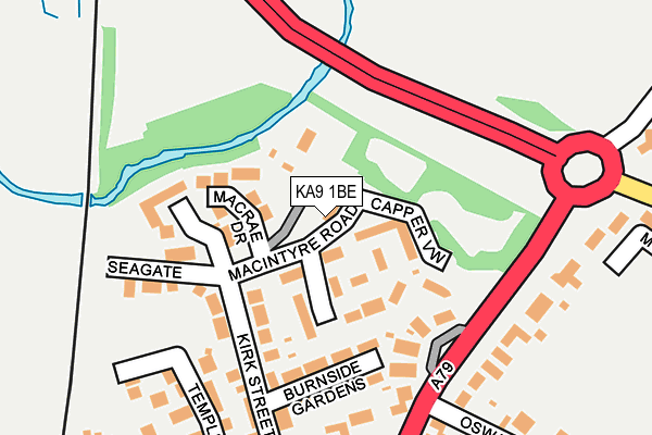 KA9 1BE map - OS OpenMap – Local (Ordnance Survey)