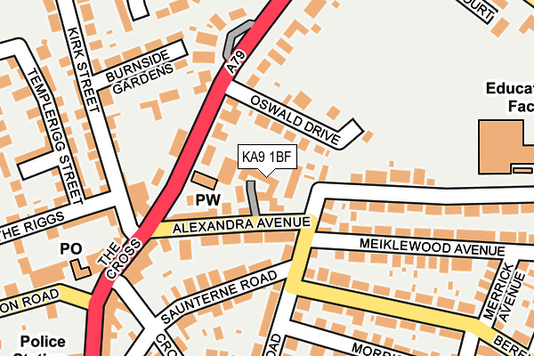 KA9 1BF map - OS OpenMap – Local (Ordnance Survey)