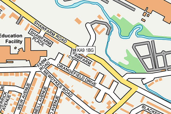 KA9 1BG map - OS OpenMap – Local (Ordnance Survey)