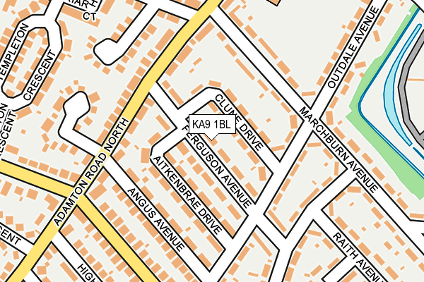KA9 1BL map - OS OpenMap – Local (Ordnance Survey)
