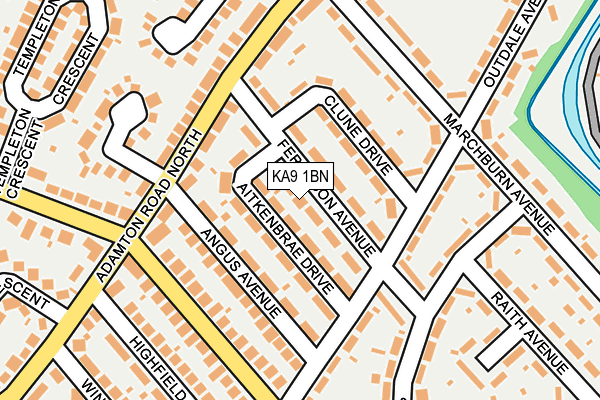 KA9 1BN map - OS OpenMap – Local (Ordnance Survey)