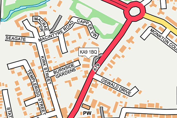 KA9 1BQ map - OS OpenMap – Local (Ordnance Survey)