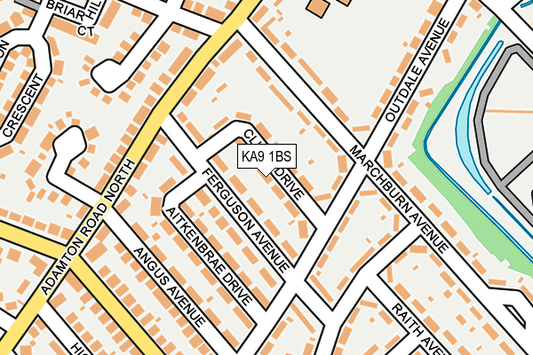 KA9 1BS map - OS OpenMap – Local (Ordnance Survey)