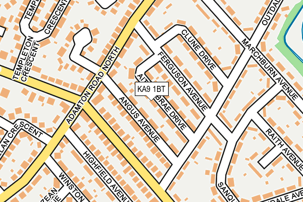 KA9 1BT map - OS OpenMap – Local (Ordnance Survey)