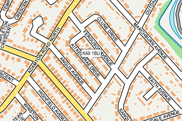 KA9 1BU map - OS OpenMap – Local (Ordnance Survey)