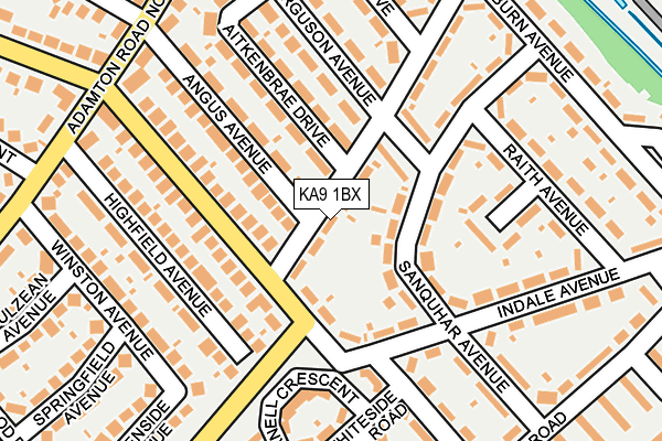 KA9 1BX map - OS OpenMap – Local (Ordnance Survey)