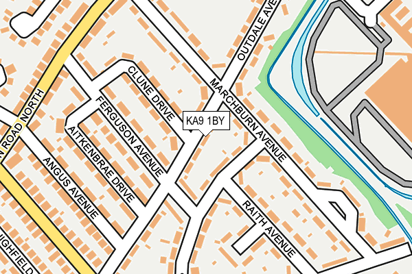 KA9 1BY map - OS OpenMap – Local (Ordnance Survey)