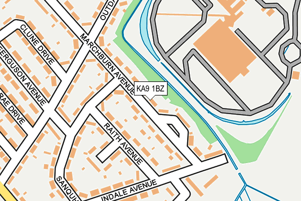 KA9 1BZ map - OS OpenMap – Local (Ordnance Survey)