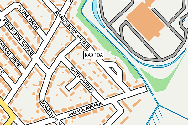 KA9 1DA map - OS OpenMap – Local (Ordnance Survey)