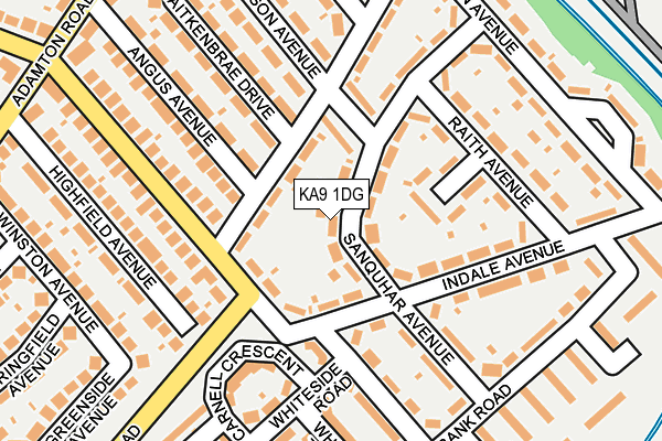 KA9 1DG map - OS OpenMap – Local (Ordnance Survey)