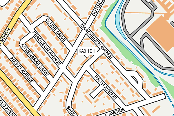 KA9 1DH map - OS OpenMap – Local (Ordnance Survey)