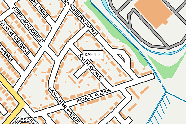 KA9 1DJ map - OS OpenMap – Local (Ordnance Survey)
