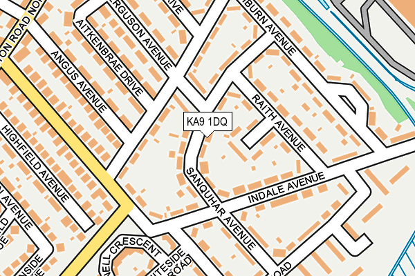 KA9 1DQ map - OS OpenMap – Local (Ordnance Survey)