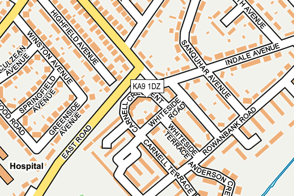 KA9 1DZ map - OS OpenMap – Local (Ordnance Survey)