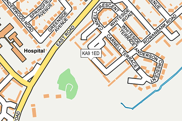 KA9 1ED map - OS OpenMap – Local (Ordnance Survey)