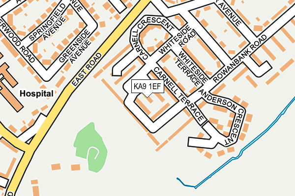 KA9 1EF map - OS OpenMap – Local (Ordnance Survey)