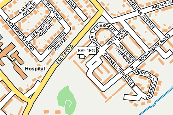 KA9 1EG map - OS OpenMap – Local (Ordnance Survey)