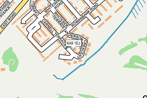 KA9 1EJ map - OS OpenMap – Local (Ordnance Survey)
