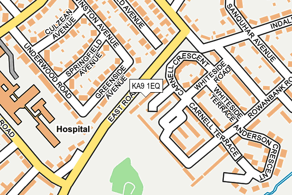 KA9 1EQ map - OS OpenMap – Local (Ordnance Survey)