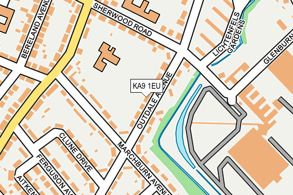 KA9 1EU map - OS OpenMap – Local (Ordnance Survey)