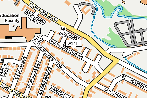 KA9 1HF map - OS OpenMap – Local (Ordnance Survey)