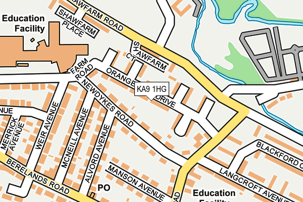 KA9 1HG map - OS OpenMap – Local (Ordnance Survey)