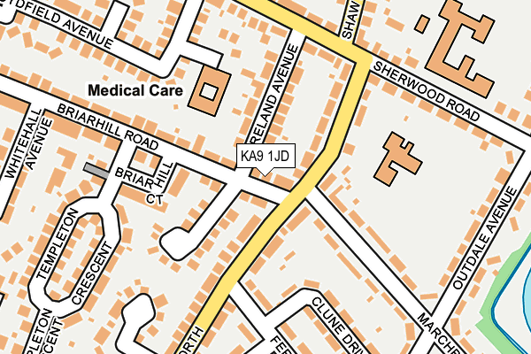 KA9 1JD map - OS OpenMap – Local (Ordnance Survey)