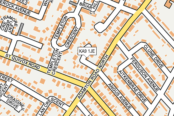 KA9 1JE map - OS OpenMap – Local (Ordnance Survey)