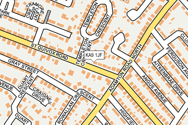 KA9 1JF map - OS OpenMap – Local (Ordnance Survey)