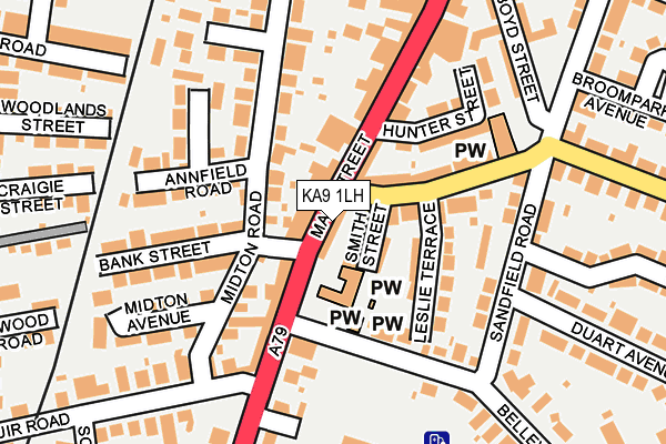 KA9 1LH map - OS OpenMap – Local (Ordnance Survey)