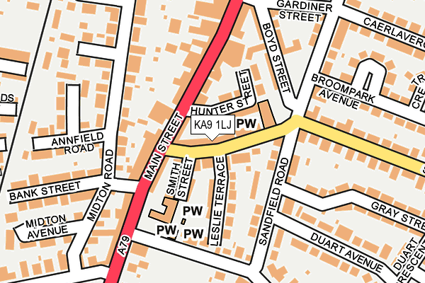 KA9 1LJ map - OS OpenMap – Local (Ordnance Survey)