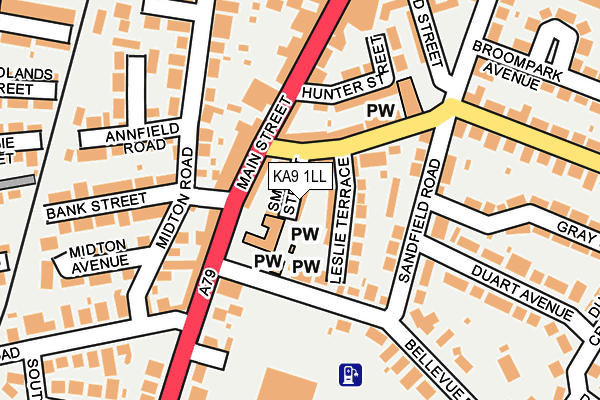 KA9 1LL map - OS OpenMap – Local (Ordnance Survey)