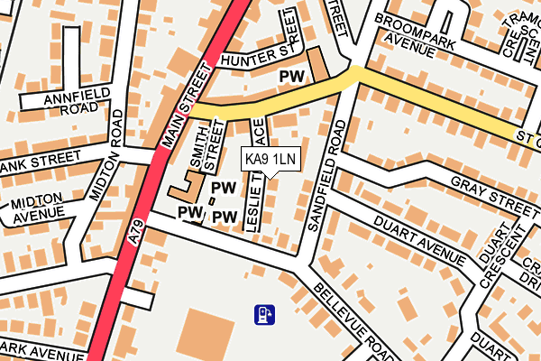 KA9 1LN map - OS OpenMap – Local (Ordnance Survey)