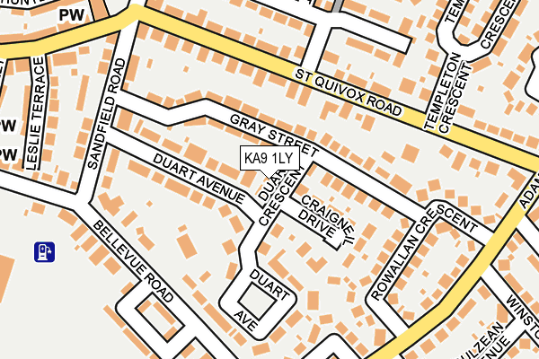 KA9 1LY map - OS OpenMap – Local (Ordnance Survey)