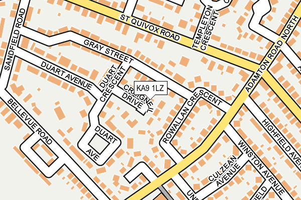 KA9 1LZ map - OS OpenMap – Local (Ordnance Survey)