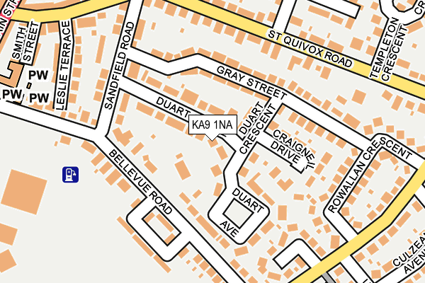KA9 1NA map - OS OpenMap – Local (Ordnance Survey)