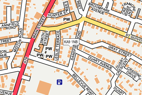 KA9 1NB map - OS OpenMap – Local (Ordnance Survey)