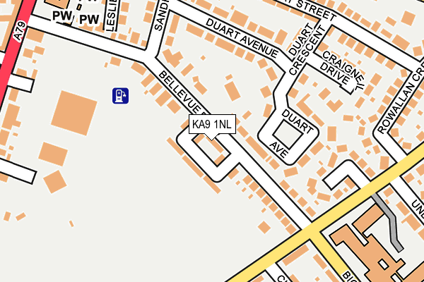 KA9 1NL map - OS OpenMap – Local (Ordnance Survey)