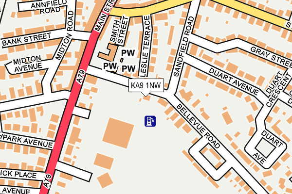 KA9 1NW map - OS OpenMap – Local (Ordnance Survey)