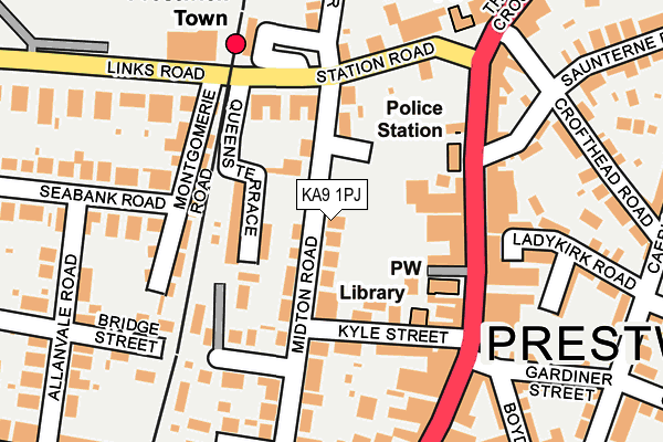 KA9 1PJ map - OS OpenMap – Local (Ordnance Survey)