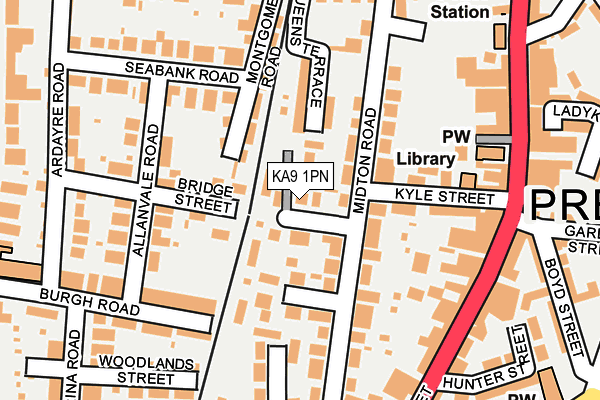 KA9 1PN map - OS OpenMap – Local (Ordnance Survey)