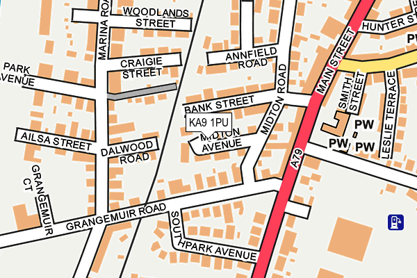 KA9 1PU map - OS OpenMap – Local (Ordnance Survey)