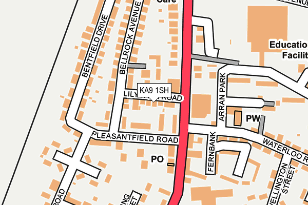 KA9 1SH map - OS OpenMap – Local (Ordnance Survey)