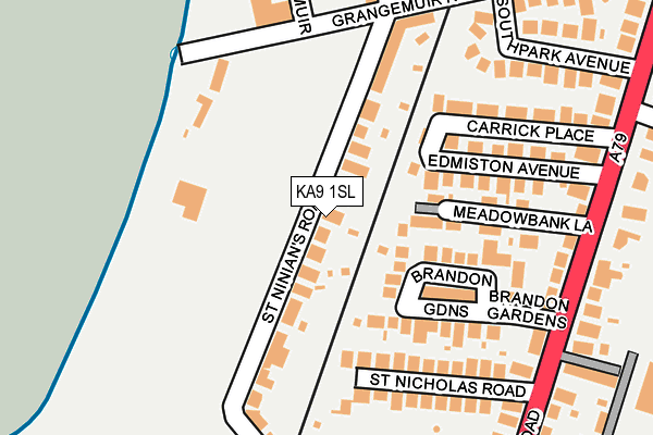 KA9 1SL map - OS OpenMap – Local (Ordnance Survey)