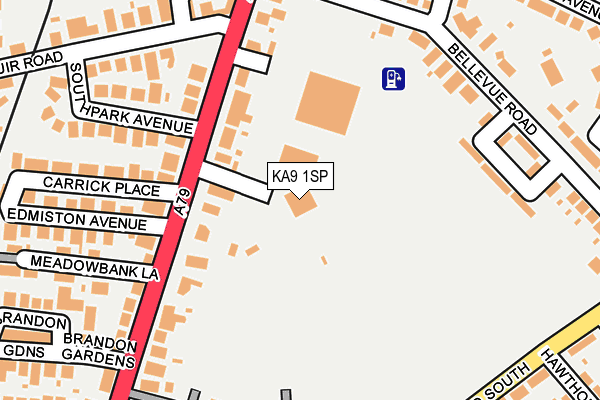 KA9 1SP map - OS OpenMap – Local (Ordnance Survey)