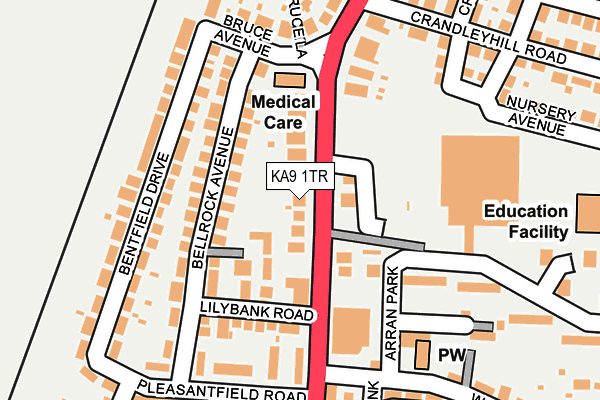 KA9 1TR map - OS OpenMap – Local (Ordnance Survey)